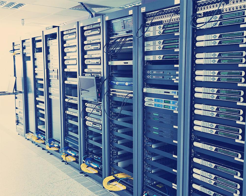row of computer servers